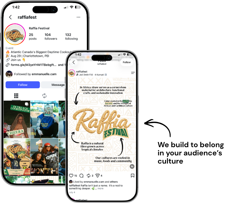 Raffia Festival social media management